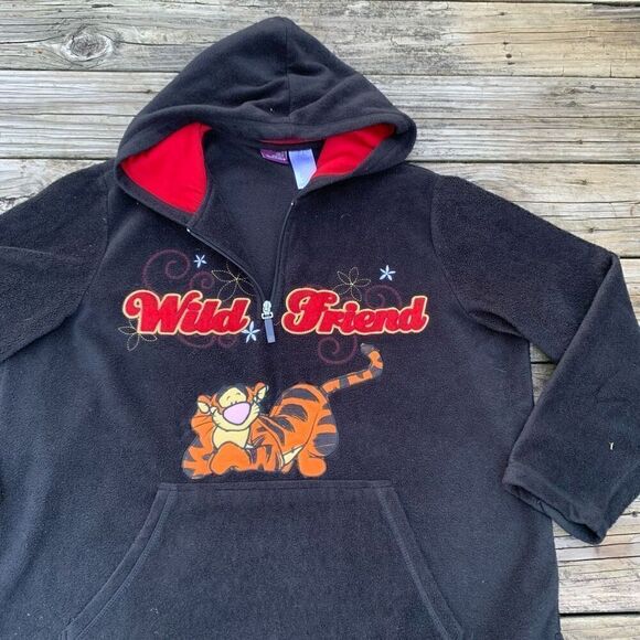 Disney Fleece Y2K Tigger Wild Friend Sweatshirt Hoodie - Picture 2 of 4